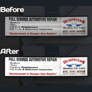 Local Automotive Shop Gives Old Sign New Life with 4FT High Lumen LED Tubes