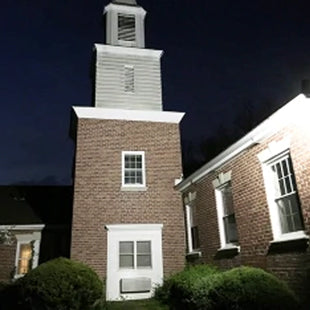 Revamping Elkins Park Presbyterian Church with LED Tube Lights and Outdoor LED Flood Lights