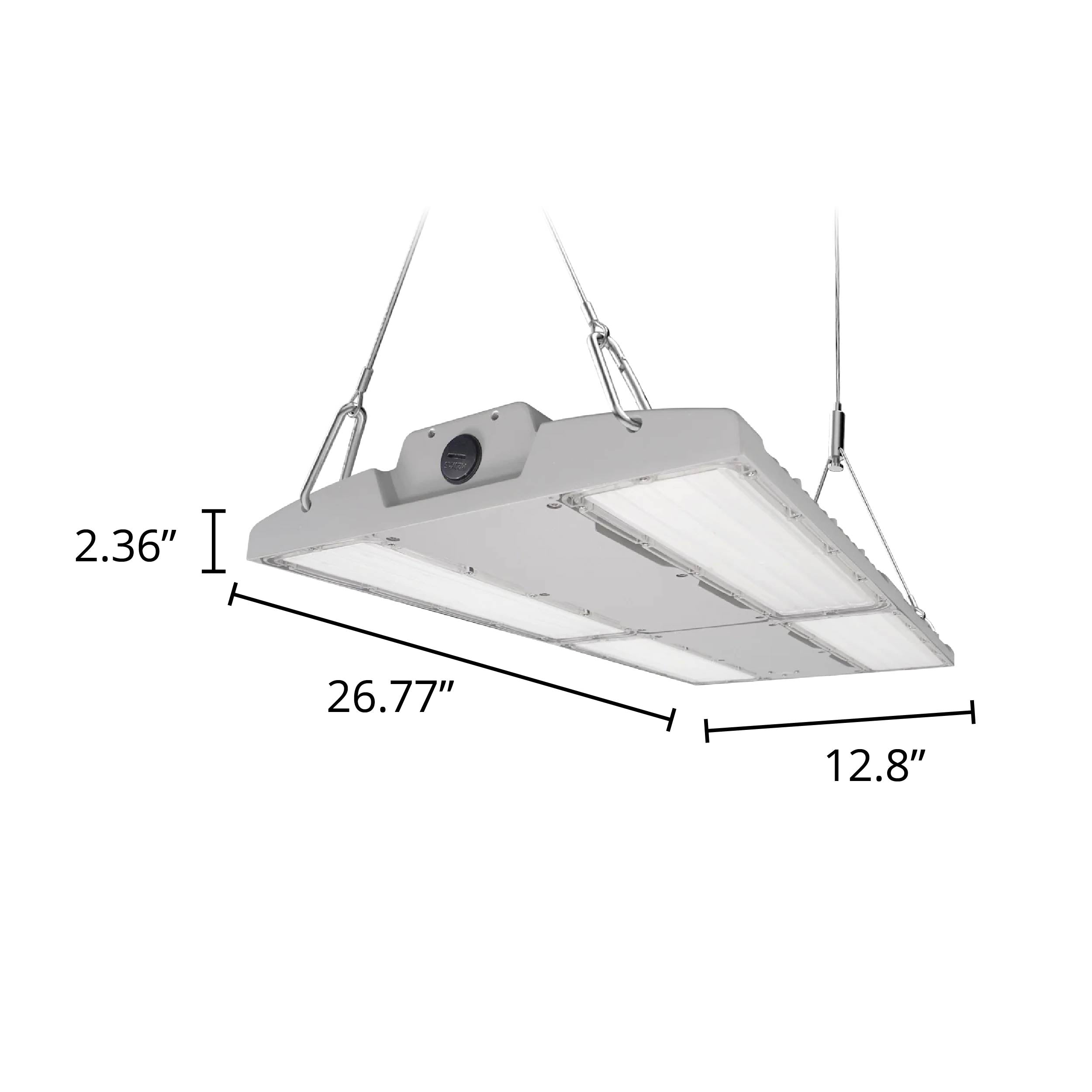 200W Linear LED High Bay, Swappable Optics, Ceilings 20 to 30 ft - 4000K