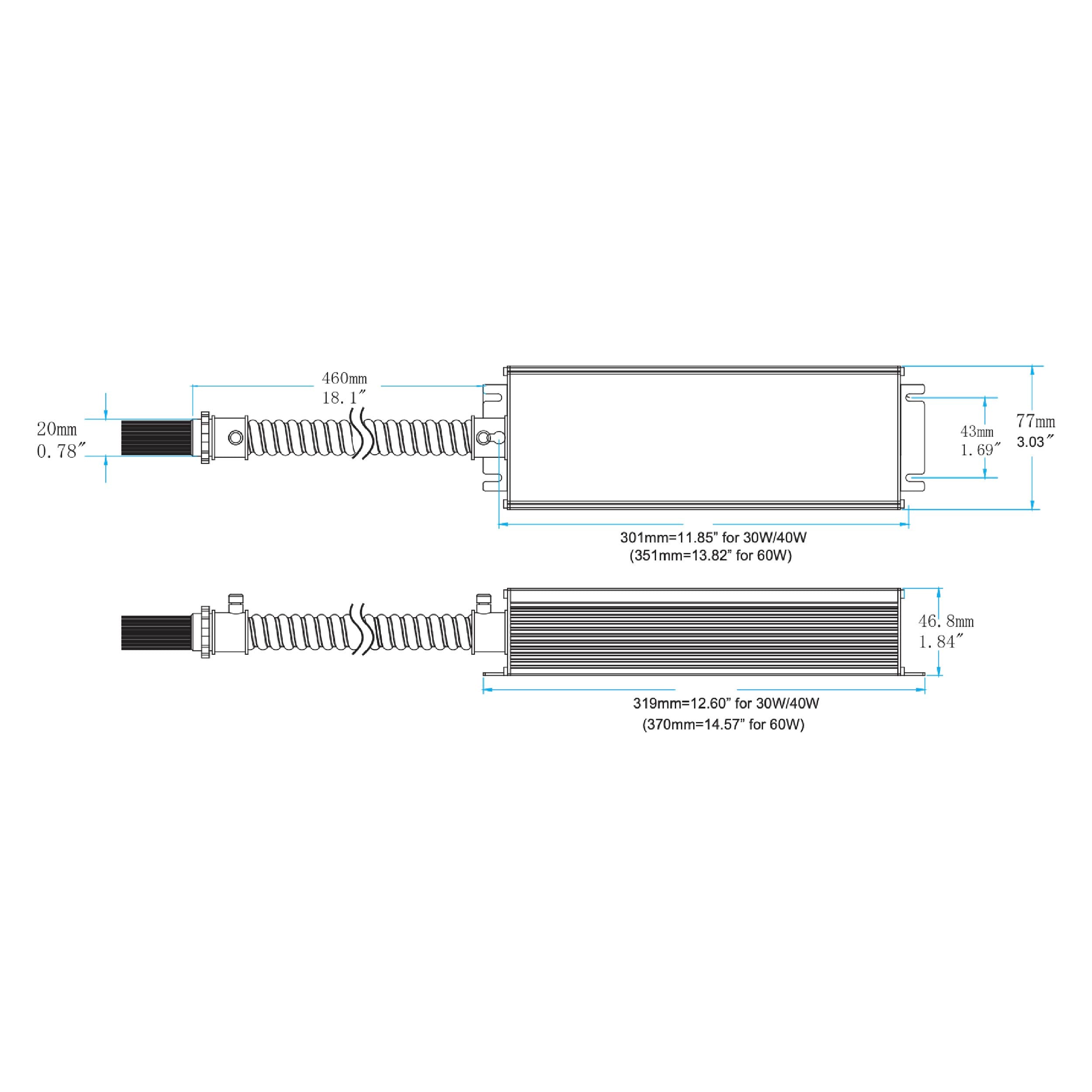 40W Emergency LED Driver for 100W-240W High Bays