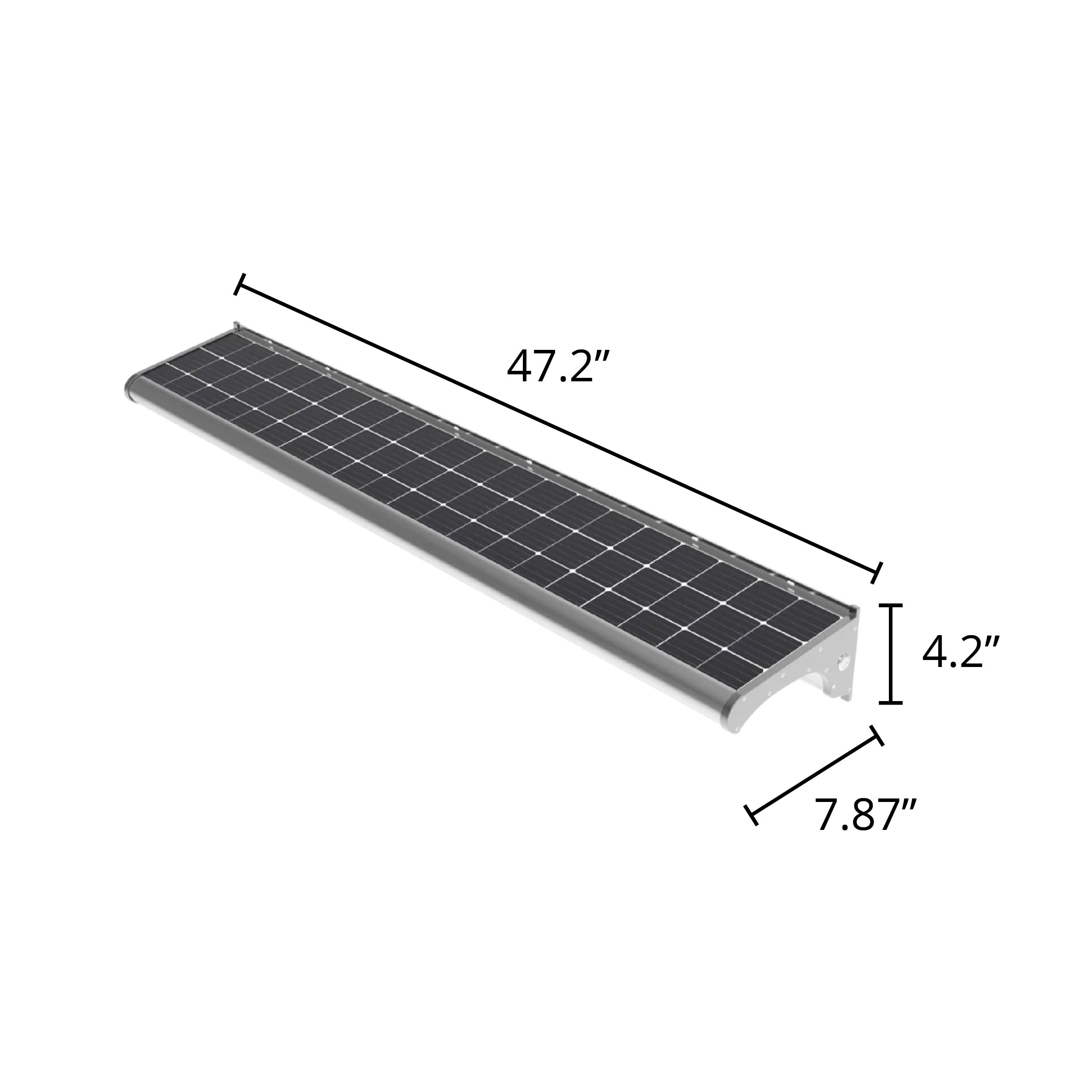 4ft 8W Selectable Solar LED Sign Light