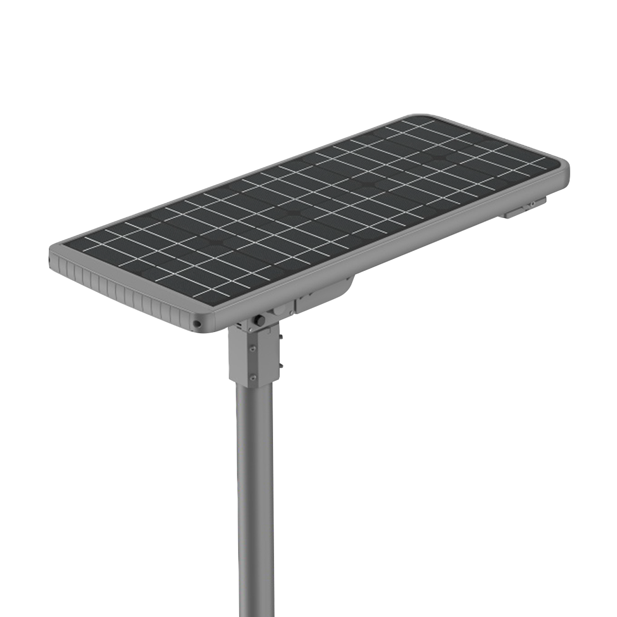 100W Remote-Controlled Solar LED Area Light with Lens Tilt