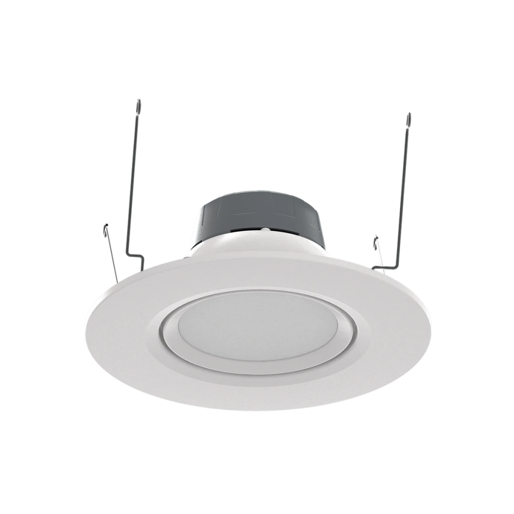 RAB 10W LED Retrofit for 5" & 6" Recessed Downlights - 5CCT, Angle-Adjustable Lens