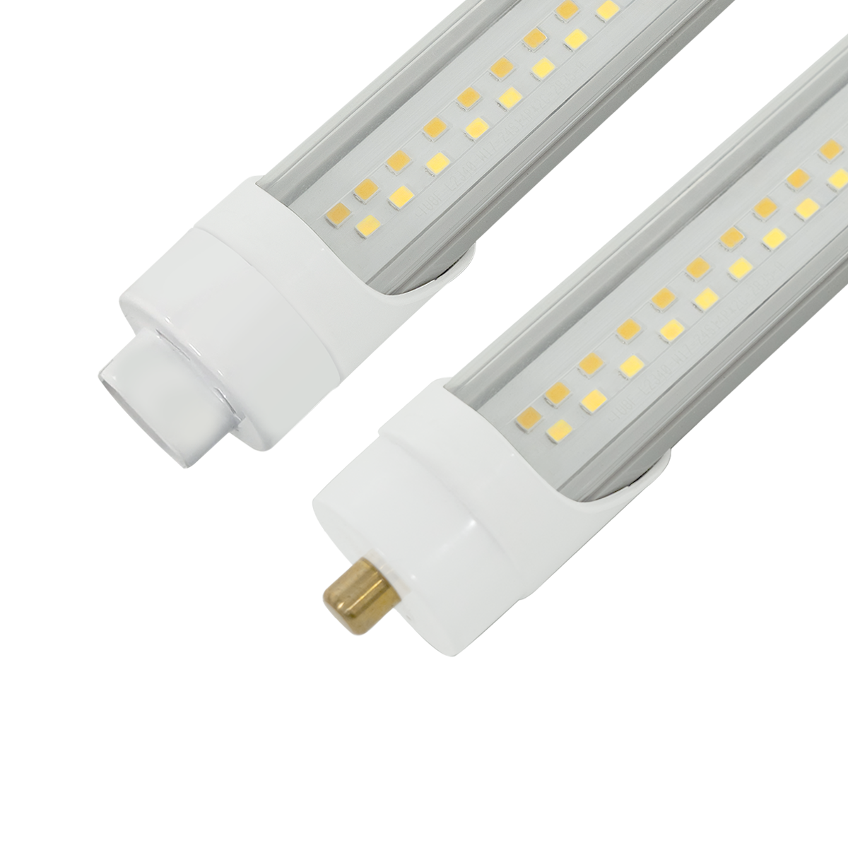 Close-up of the 8ft LED Tube 3 CCT Selectable 40W Type B showing LED chips and dual end connectors.