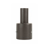 Tenon Reducer for 4 inch Non-Tapered Round Poles made of steel with stainless steel bolts for light fixture mounting