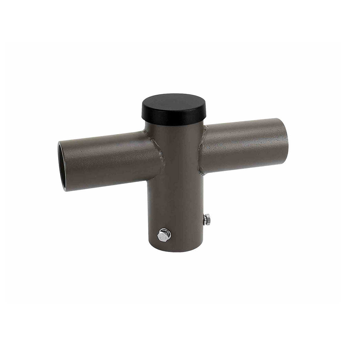 Tenon Adapter w 2 Horizontal Tenons 180 Degrees Apart in dark bronze for mounting fixtures on round tenons