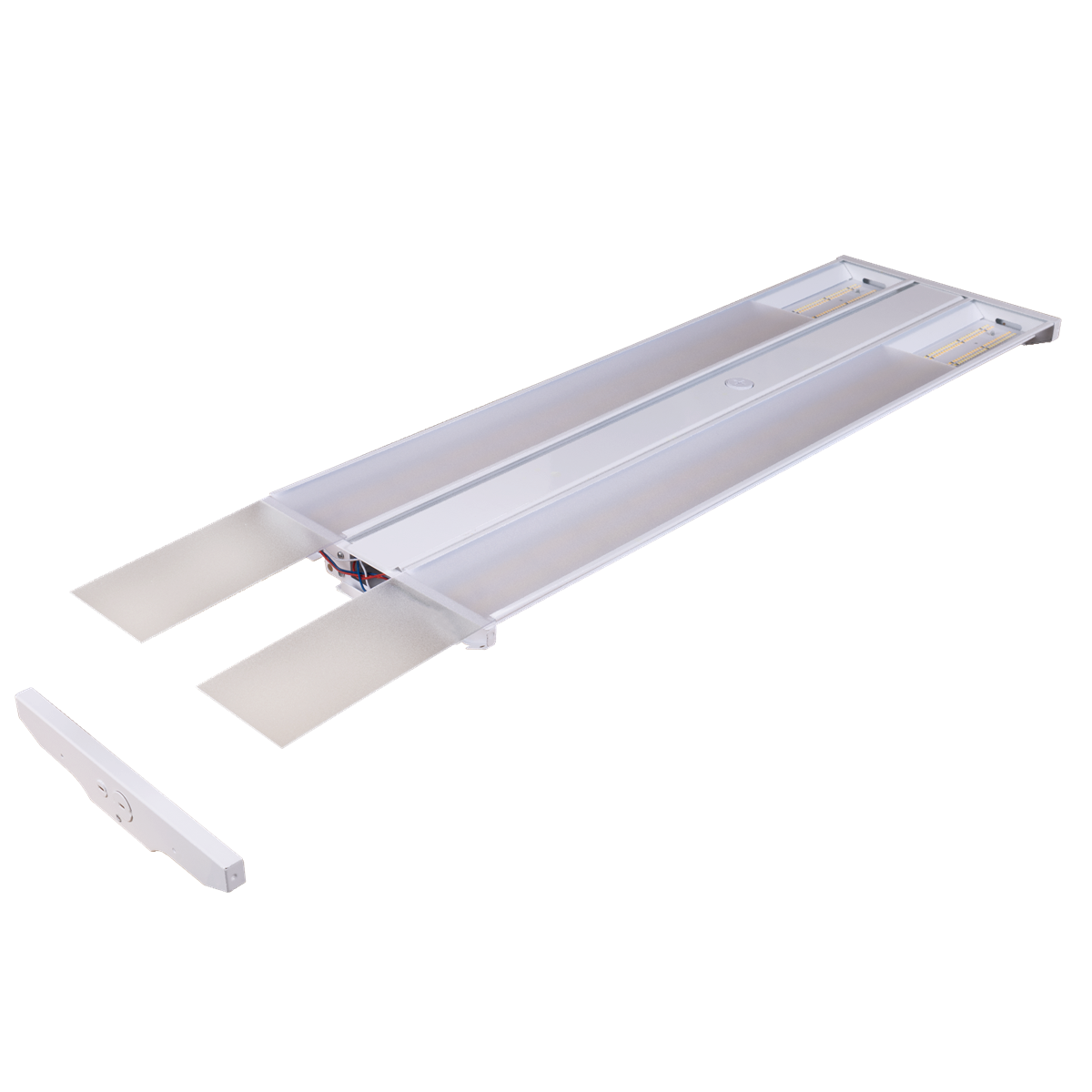 270W Selectable Linear LED High Bay, Swappable Optics, Ceilings 30 to 40 ft