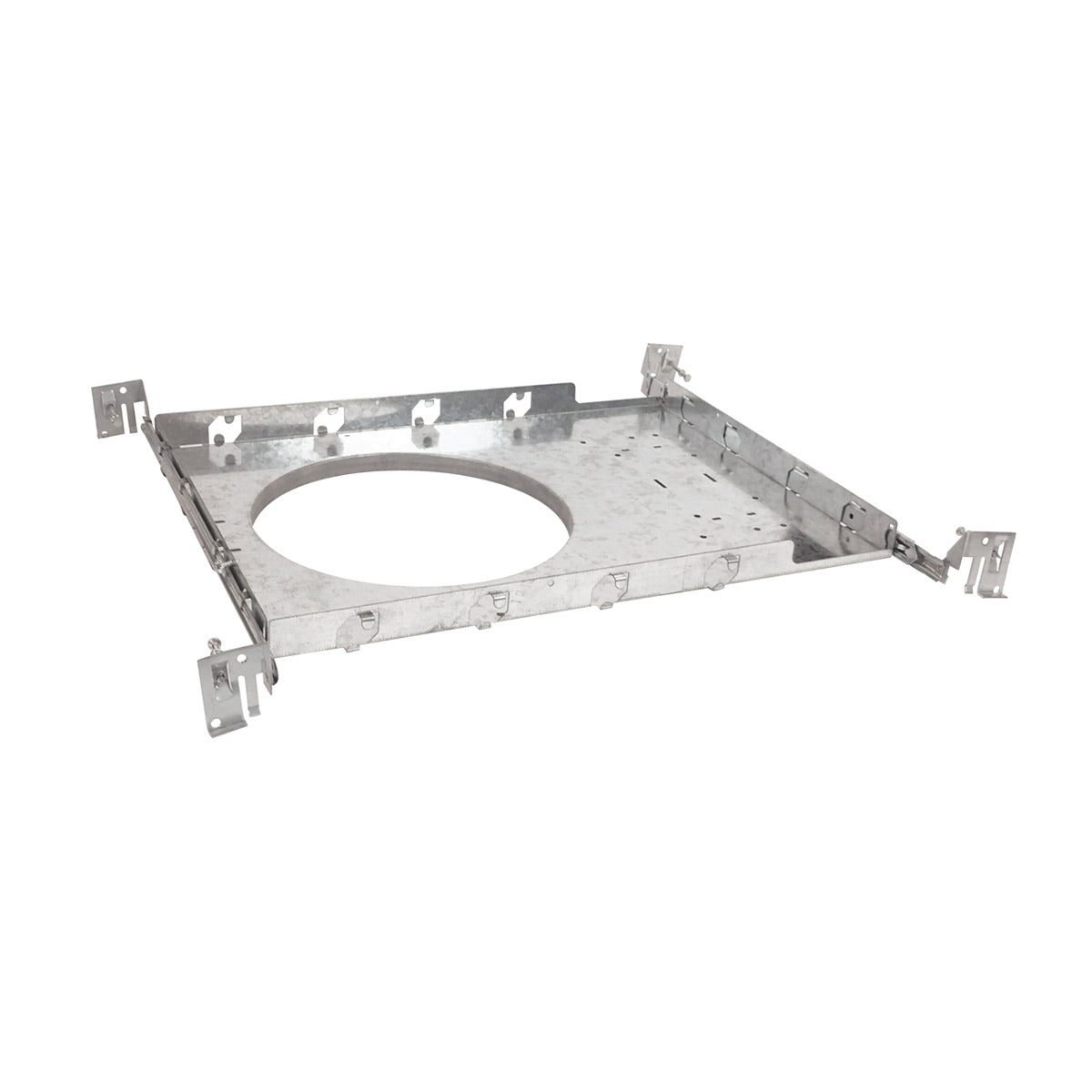 8" New Construction Frame-in for Nora Quartz Downlights metal housing for LED ceiling light installation