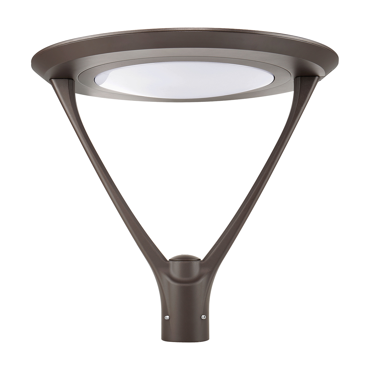 Dark Bronze LED Post Top Light - 45W-130W Selectable, Tuneable CCT, DLC Premium