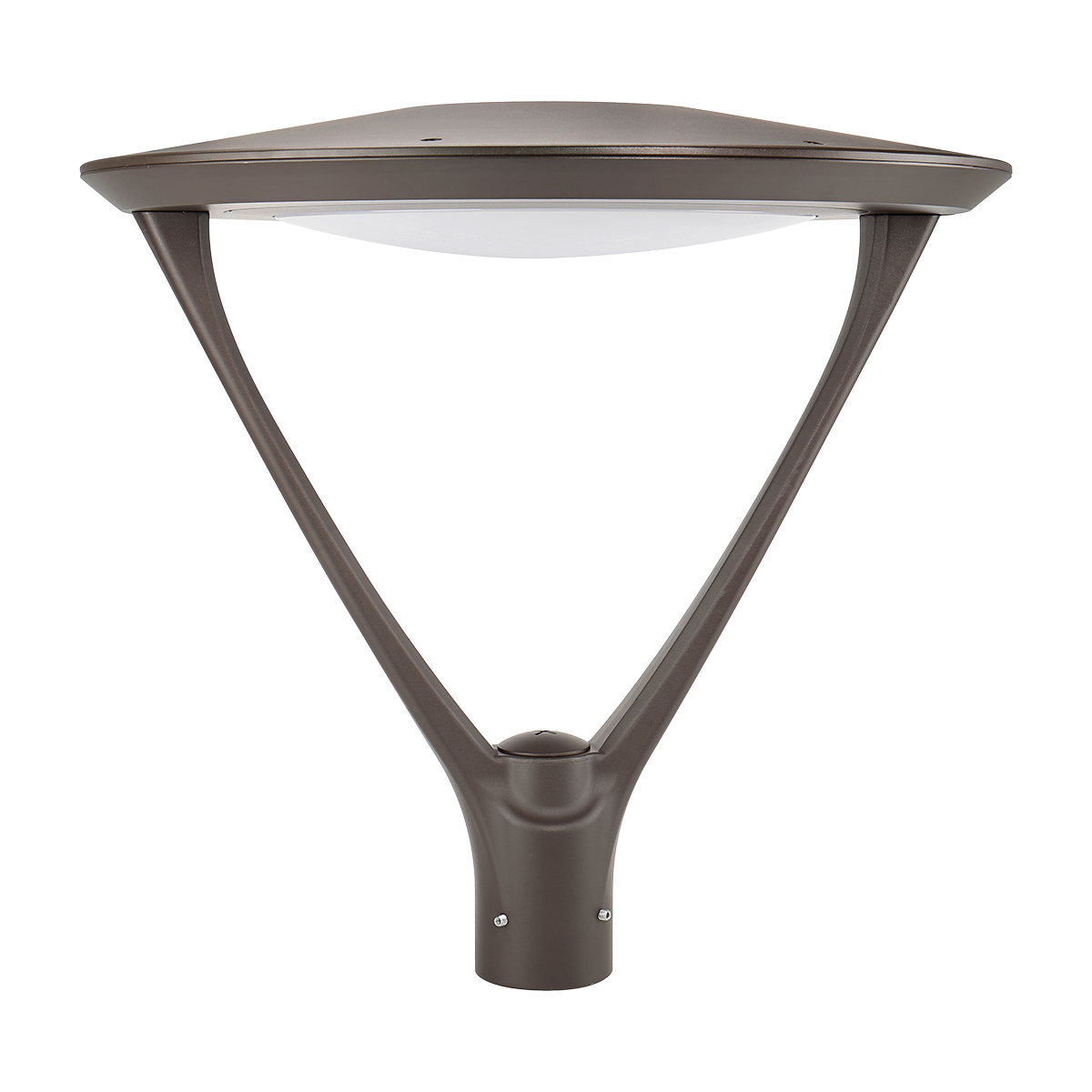 Dark Bronze LED Post Top Light - 45W-130W Selectable, Tuneable CCT, DLC Premium