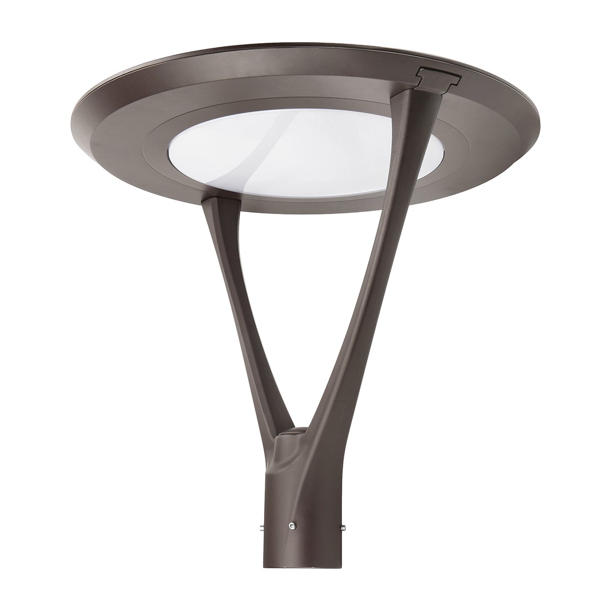 Dark Bronze LED Post Top Light - 45W-130W Selectable, Tuneable CCT, DLC Premium