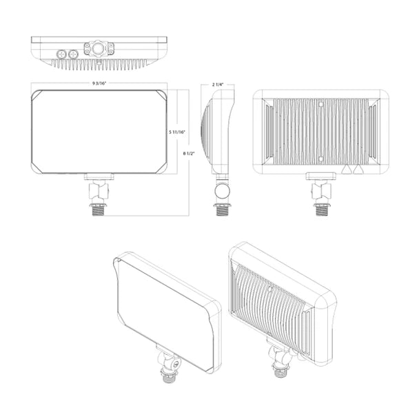 60W RGBW RAB X34 LED Flood Light