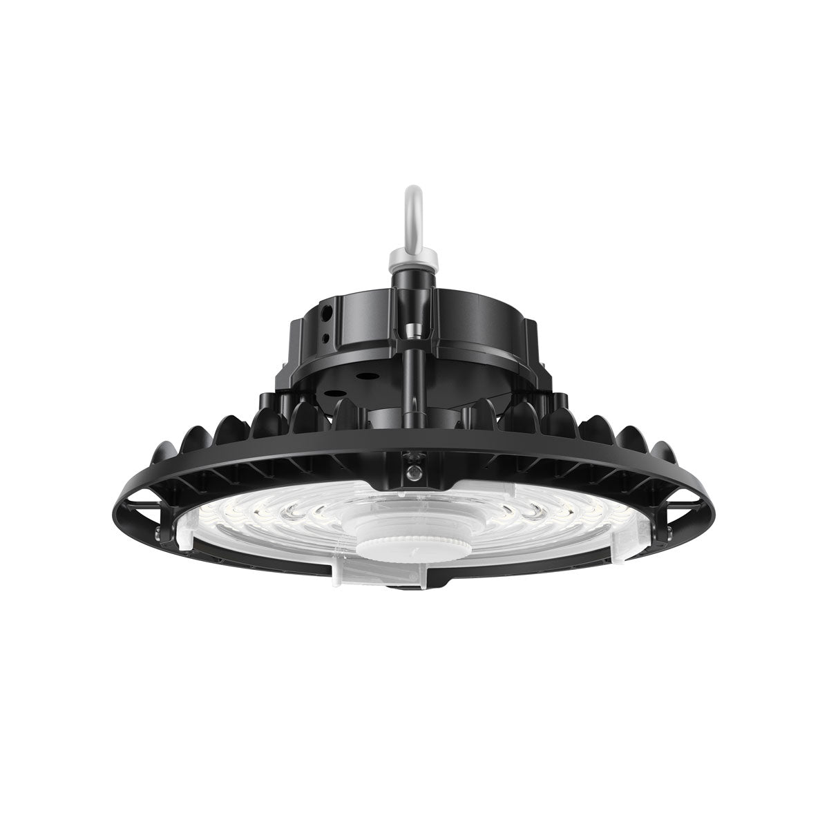 UFO LED High Bay light with adjustable beam angles and wattage for versatile industrial and commercial lighting needs