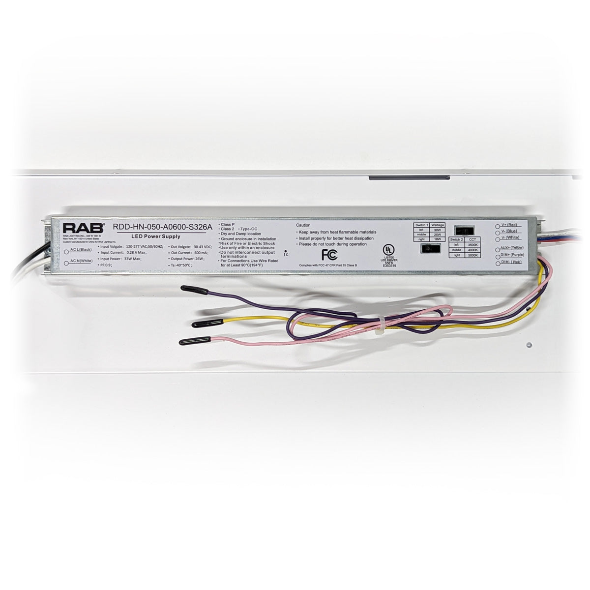 2x2 LED Troffer Retrofit – 3 CCT – 18W/25W/30W – RAB RTLED