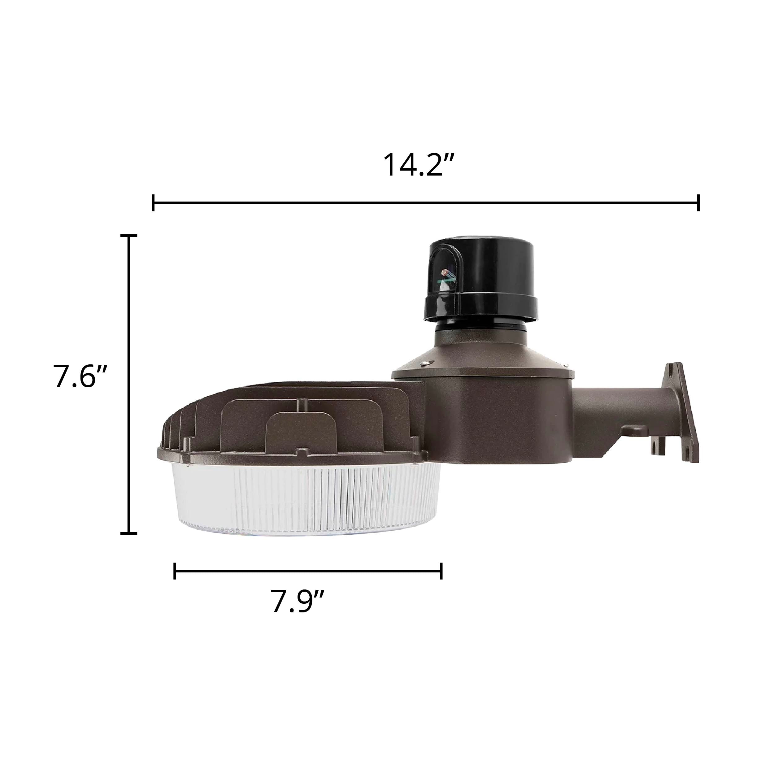 80W Selectable Bronze LED Barn Light with Photocell
