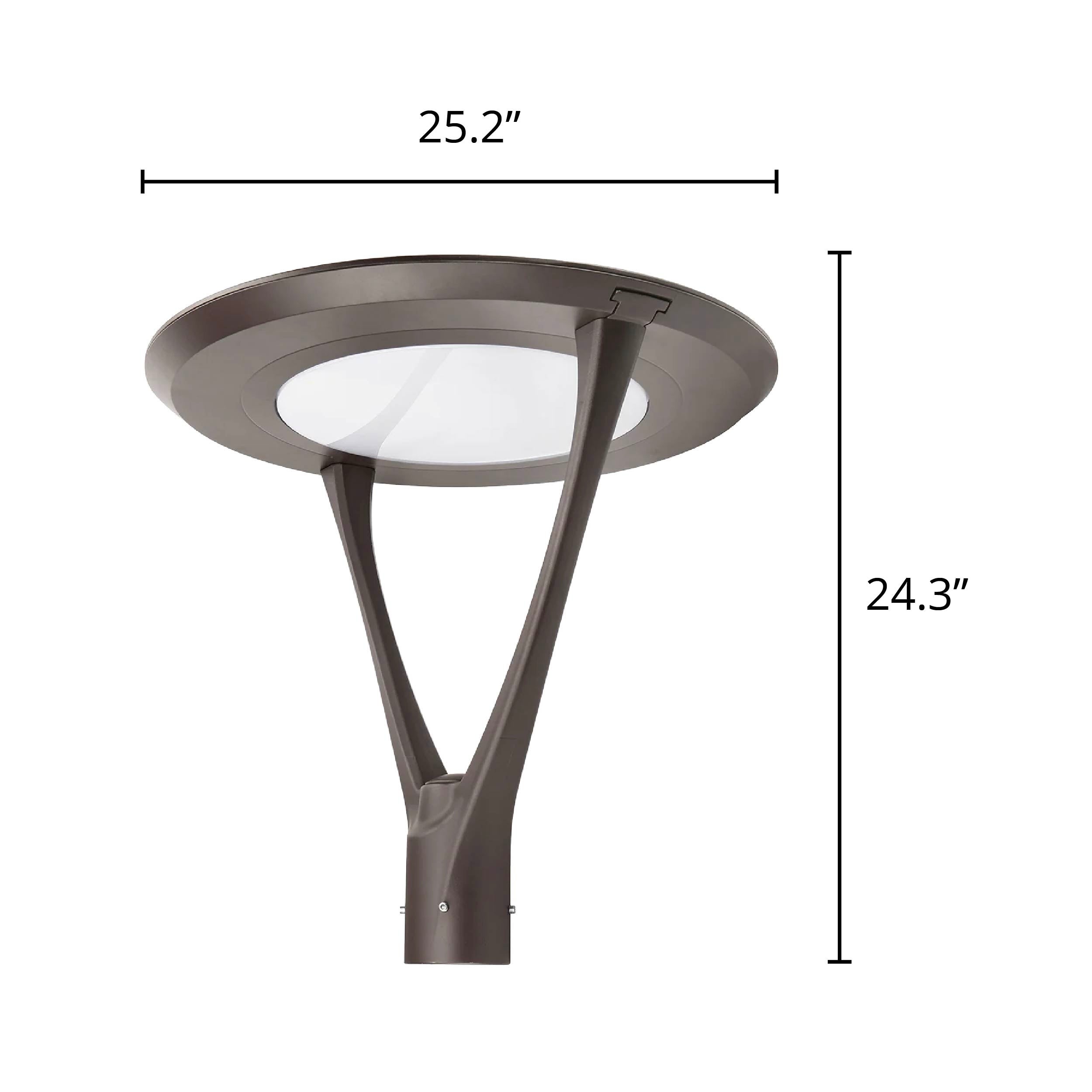 130W Selectable LED Post Top Light - Dark Bronze