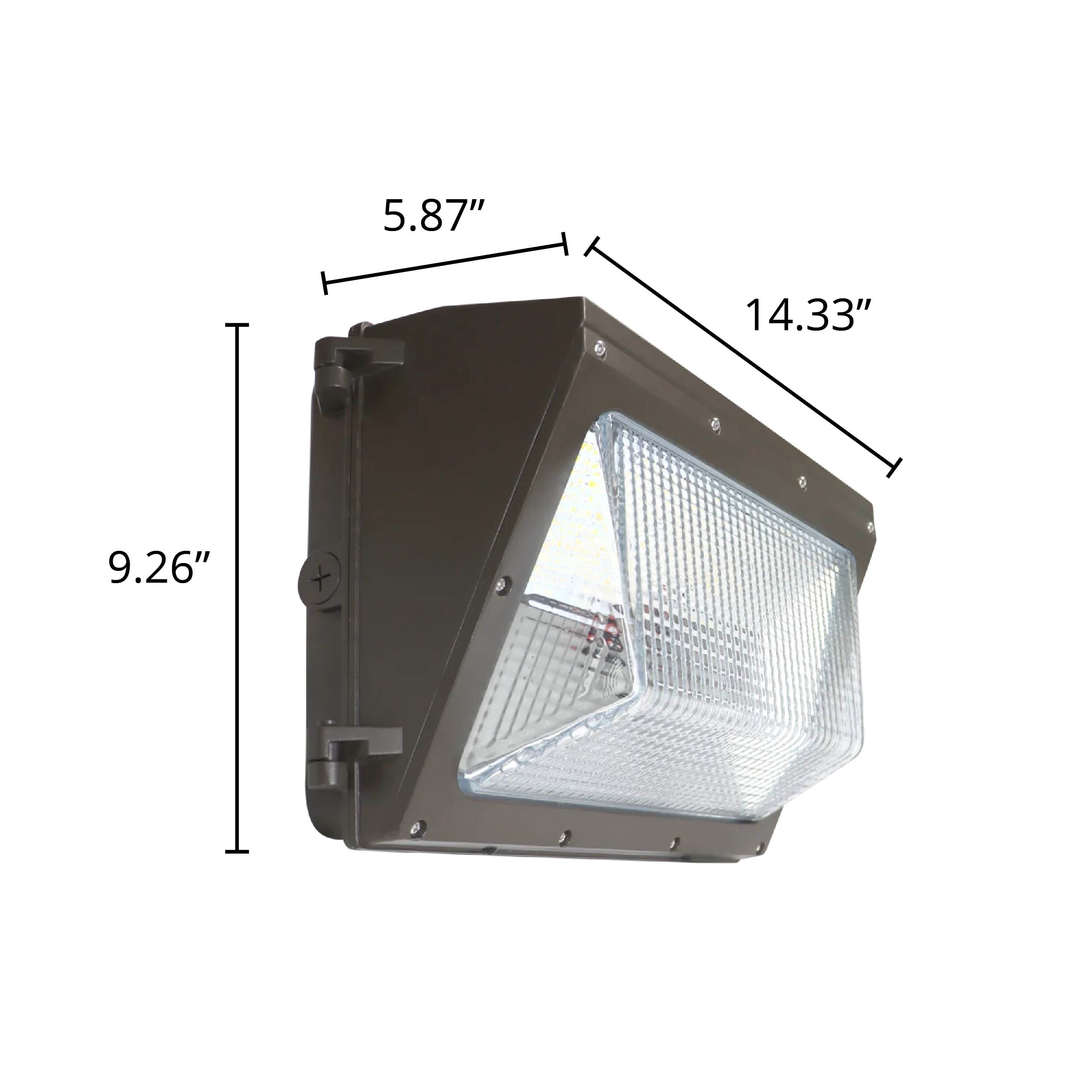 108W Selectable Semi Cutoff LED Wall Pack with Photocell