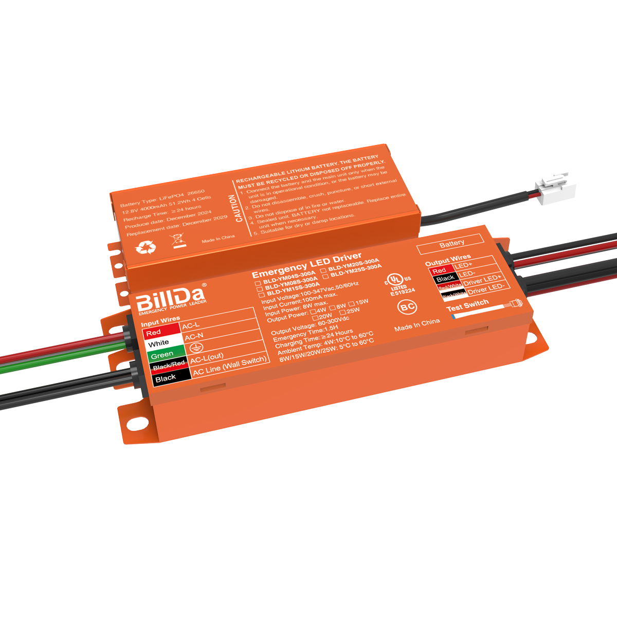 YM Series Emergency LED Driver for LED Lights Up to 150W