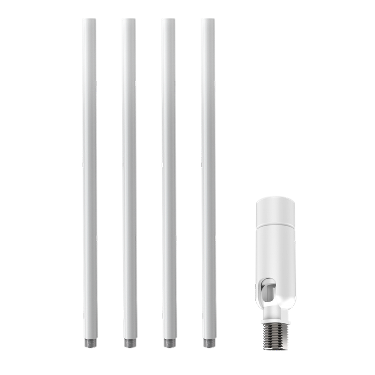 White Pendent Stem Kit for RAB CD34 Cylinder Light