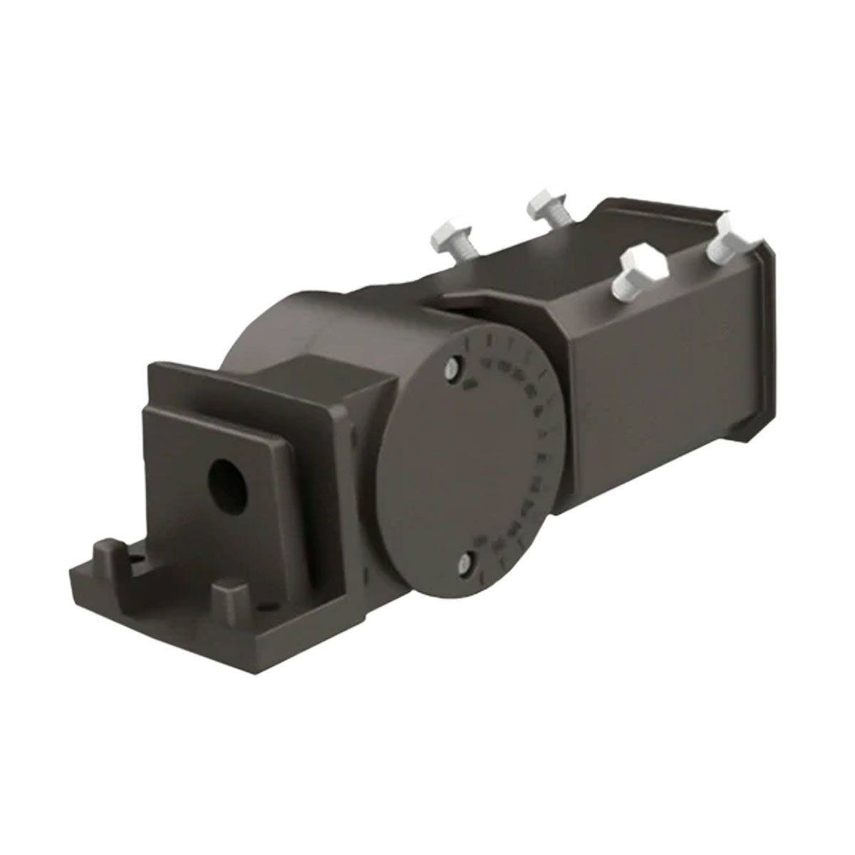 LSBX Universal Mount bracket designed for versatile straight arm or slipfitter mounting of area lights