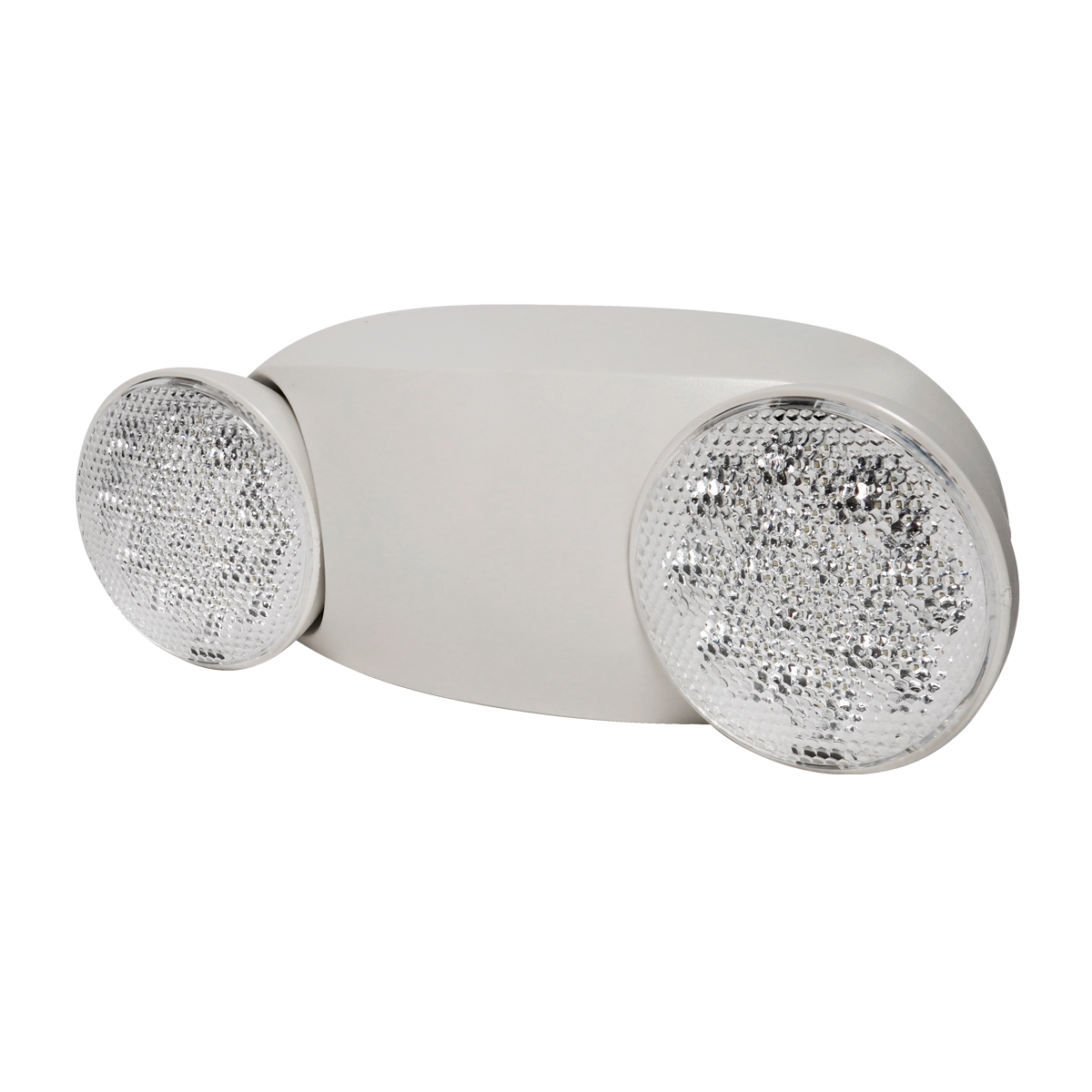 Dual Head LED Emergency Light with two adjustable heads and durable housing for reliable 90-minute emergency lighting