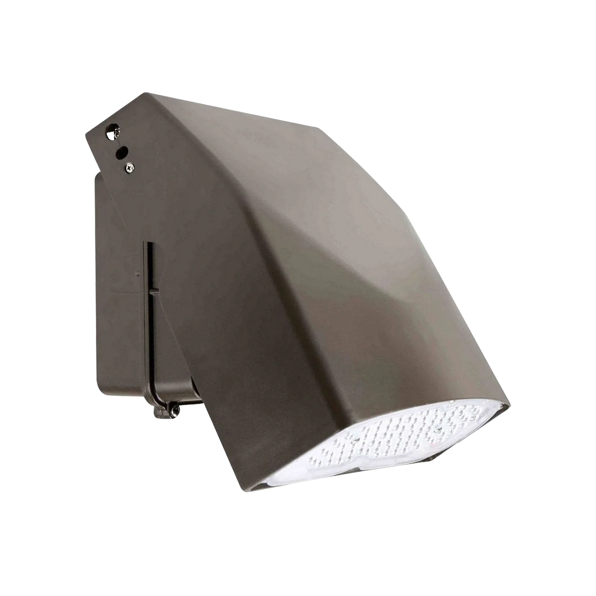 LEDwholesalers 40W/80W Full Cutoff LED Wall Pack – Outdoor Light Fixture, UL, 5000K Daylight, Dark Bronze