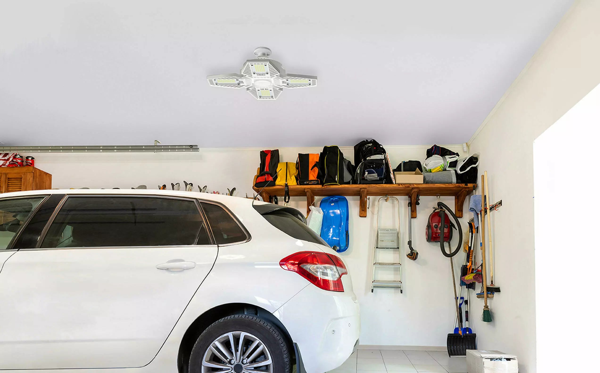 LED Garage Light Bulb - 80W Equivalent to 250W Metal Halide - E26 Base - Garage Ceiling Light - Shop Light