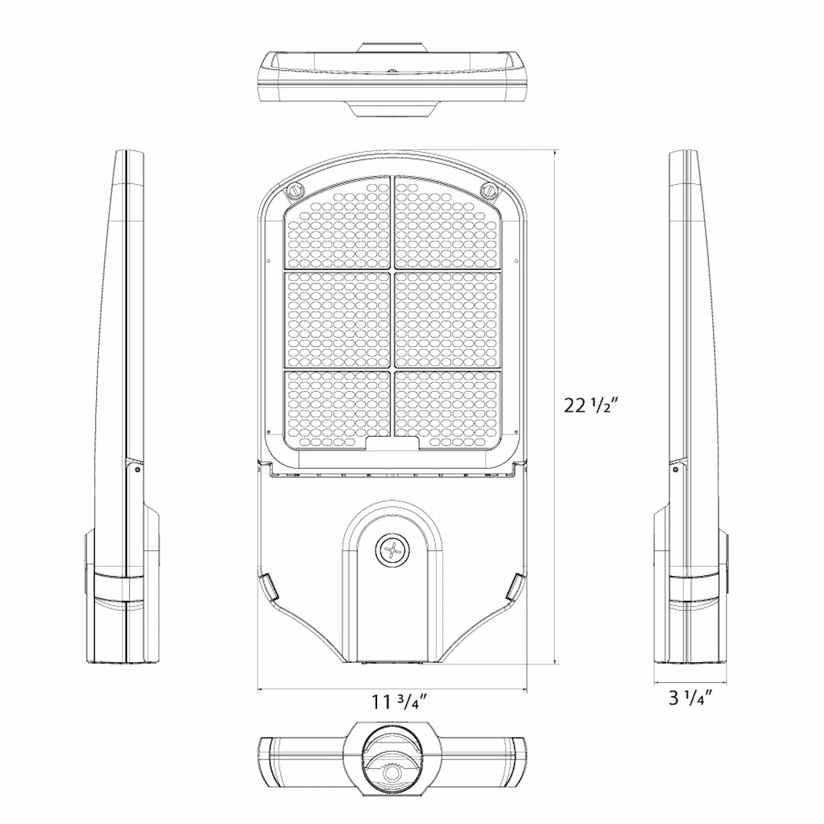 100W Selectable RAB KAI LED Cobra Head Area & Street Light