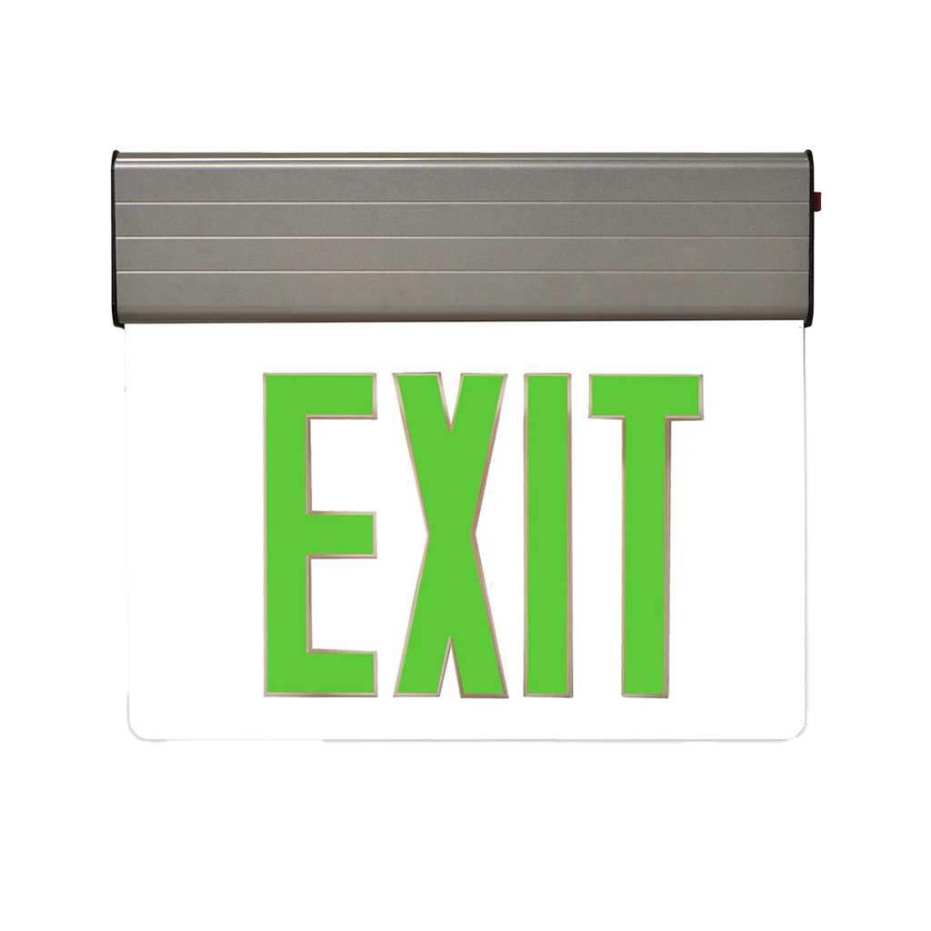 EXITサイン led-edge-lit-exit-sign-green-