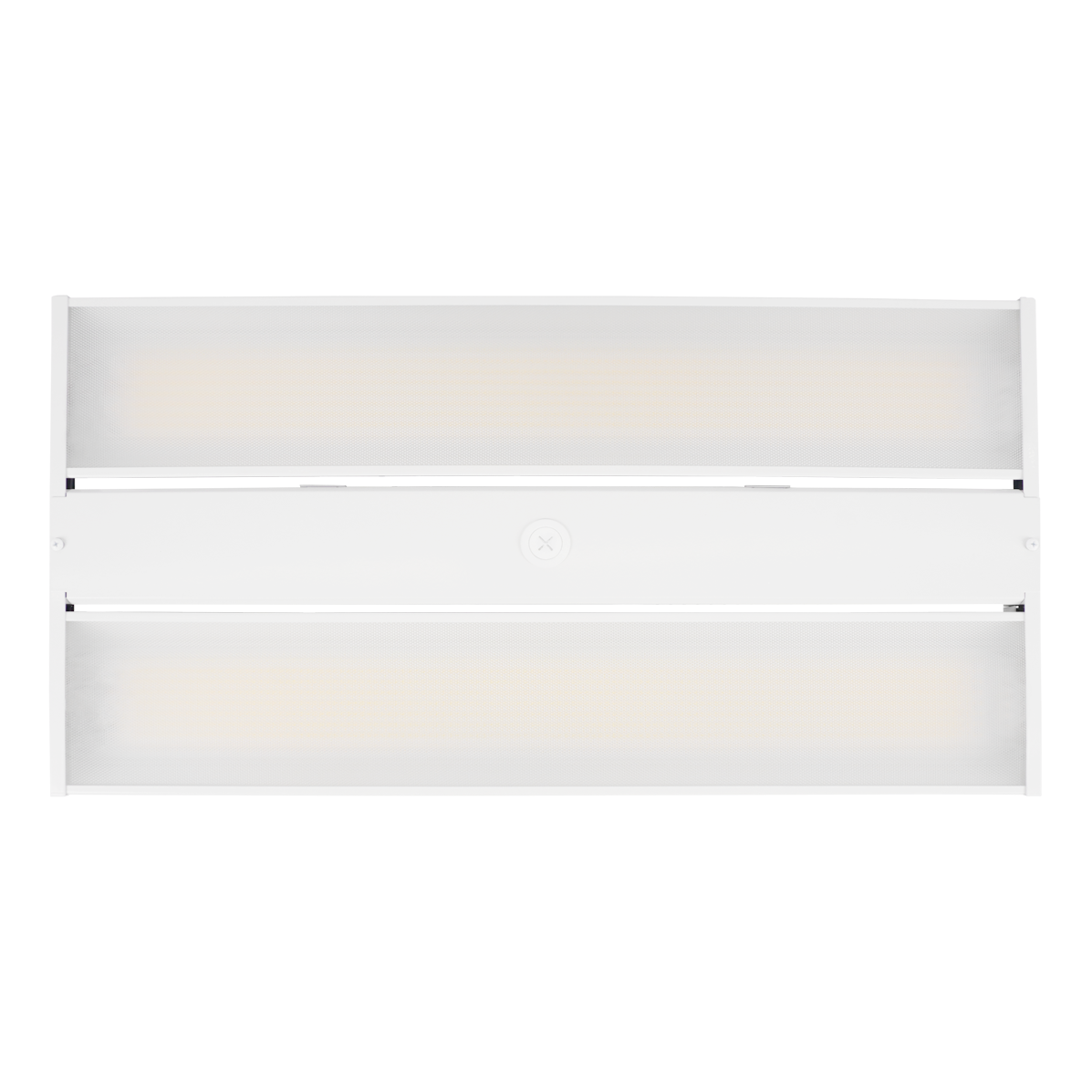 Linear LED High Bay – 2 CCT – 220/165/120W with a sleek white design for energy-efficient indoor lighting.