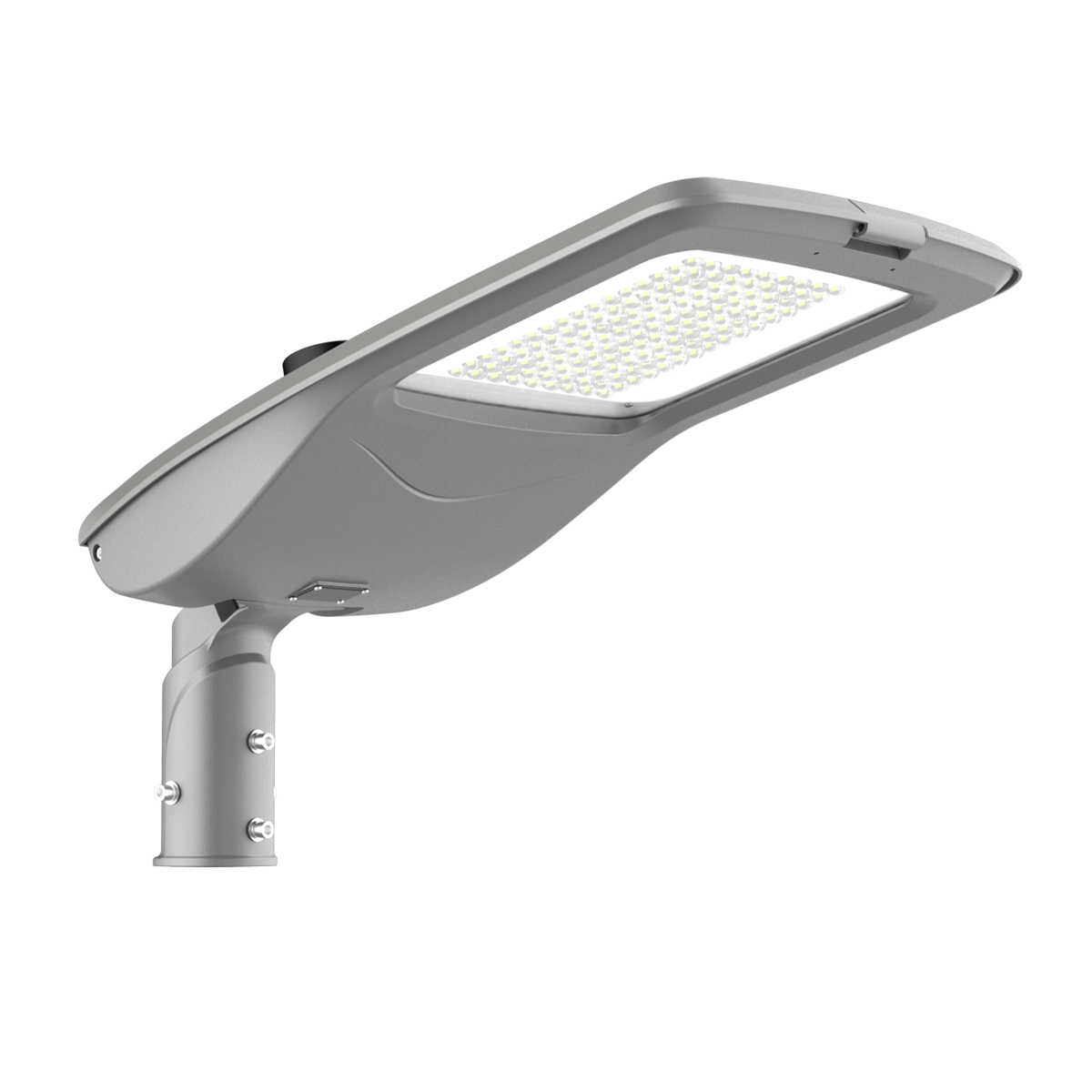LED Street Light 150W with durable IP66-rated housing and polycarbonate lens for bright, low-glare street illumination