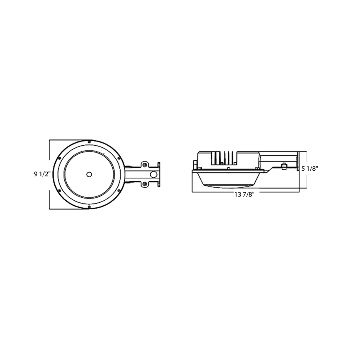 60W Selectable RAB YBLED LED Barn Light