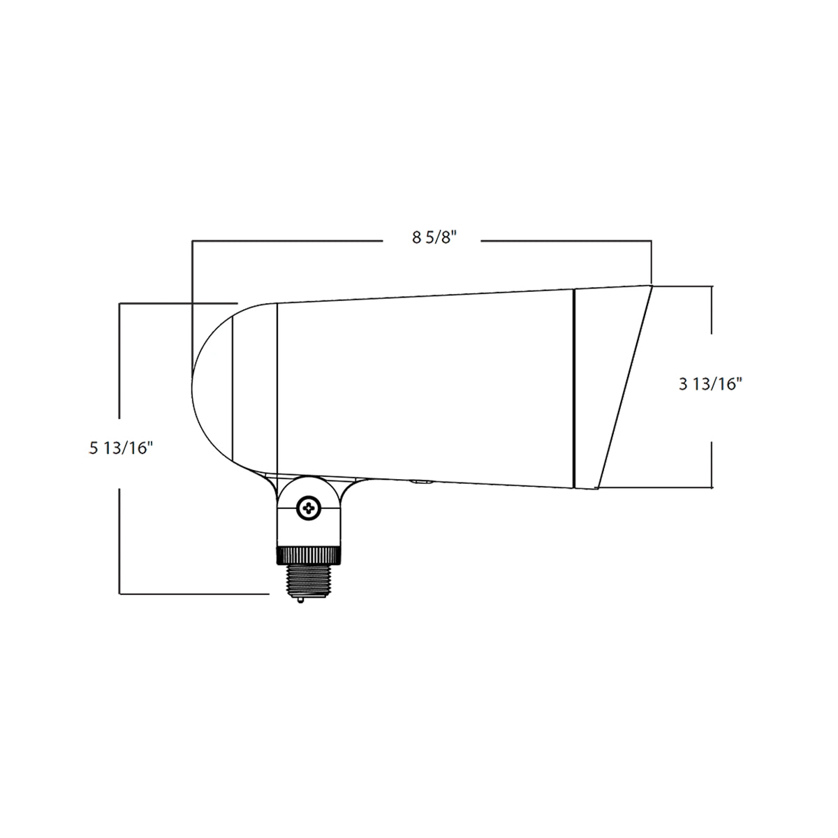 33W Selectable RAB LF34L LED Landscape Flood Light, Knuckle Mount