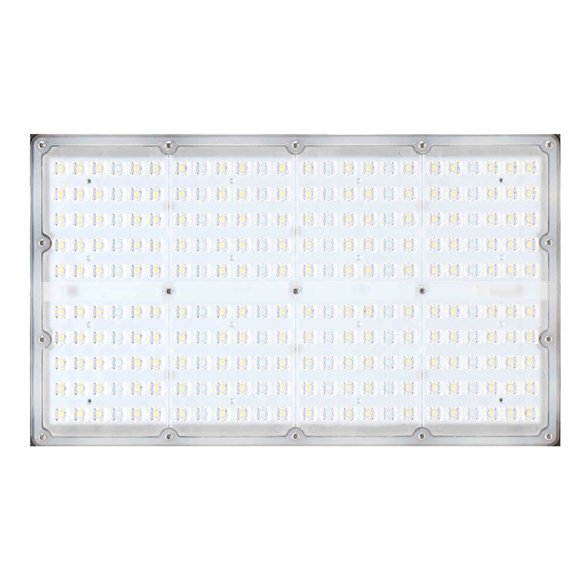 Type V Optics for Archipelago Liberty Shoebox Area Light showing LED array and easy-swap lens design on white background