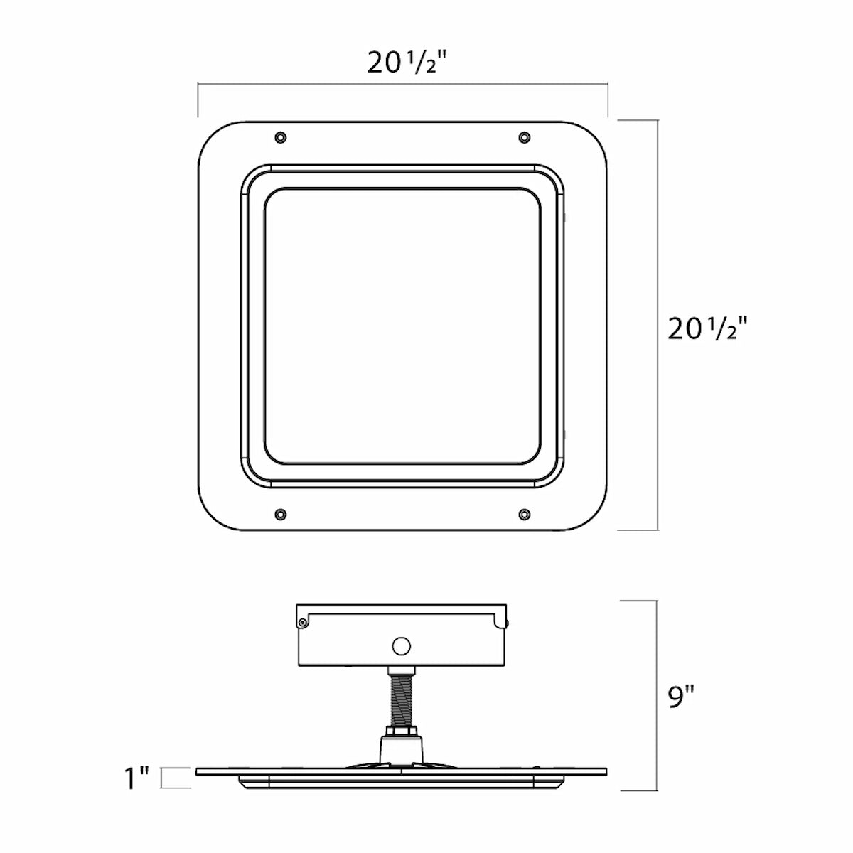 RAB MASI20 LED Field-Adjustable Canopy Light – 150/180/200W, 3 CCT