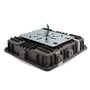 LED Canopy Light 2 CCT 63 45 30W showing mounting plate and wire connections for installation flexibility