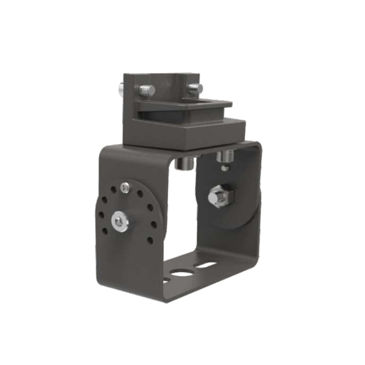 Trunnion Mount Angle Adjustable mounting bracket designed for secure installation of SBX Shoeboxes with adjustable angles