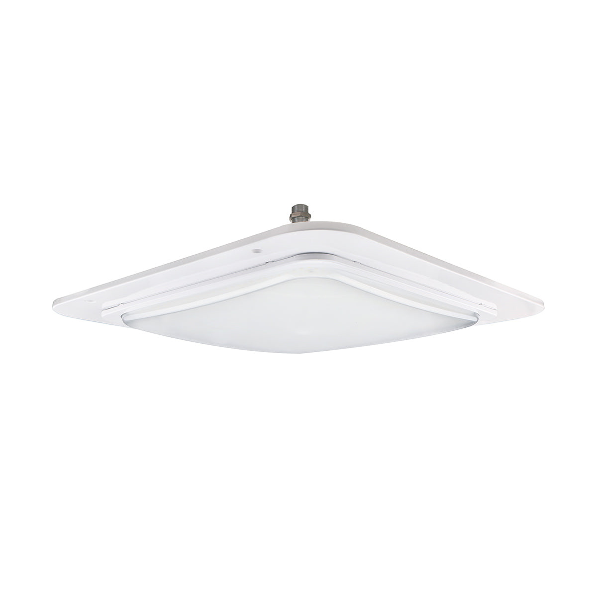 Slim white LED canopy light 240W with frosted lens and weatherproof IP65 housing for easy installation