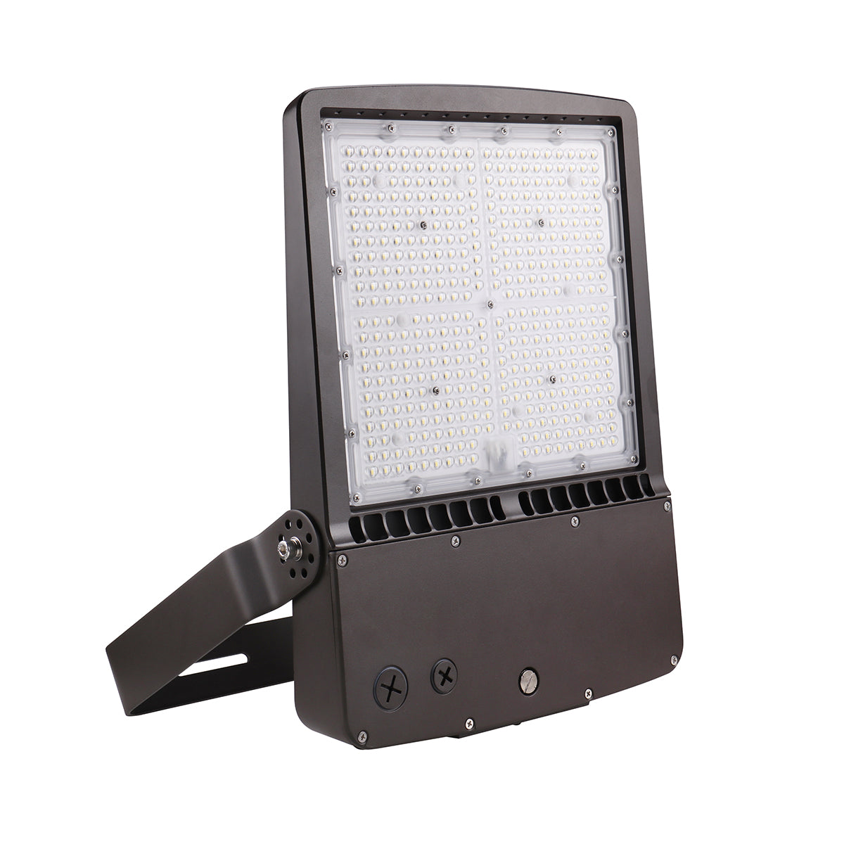 Value LED Flood Light with durable black housing and multiple LED chips for bright, efficient, long-lasting outdoor illumination