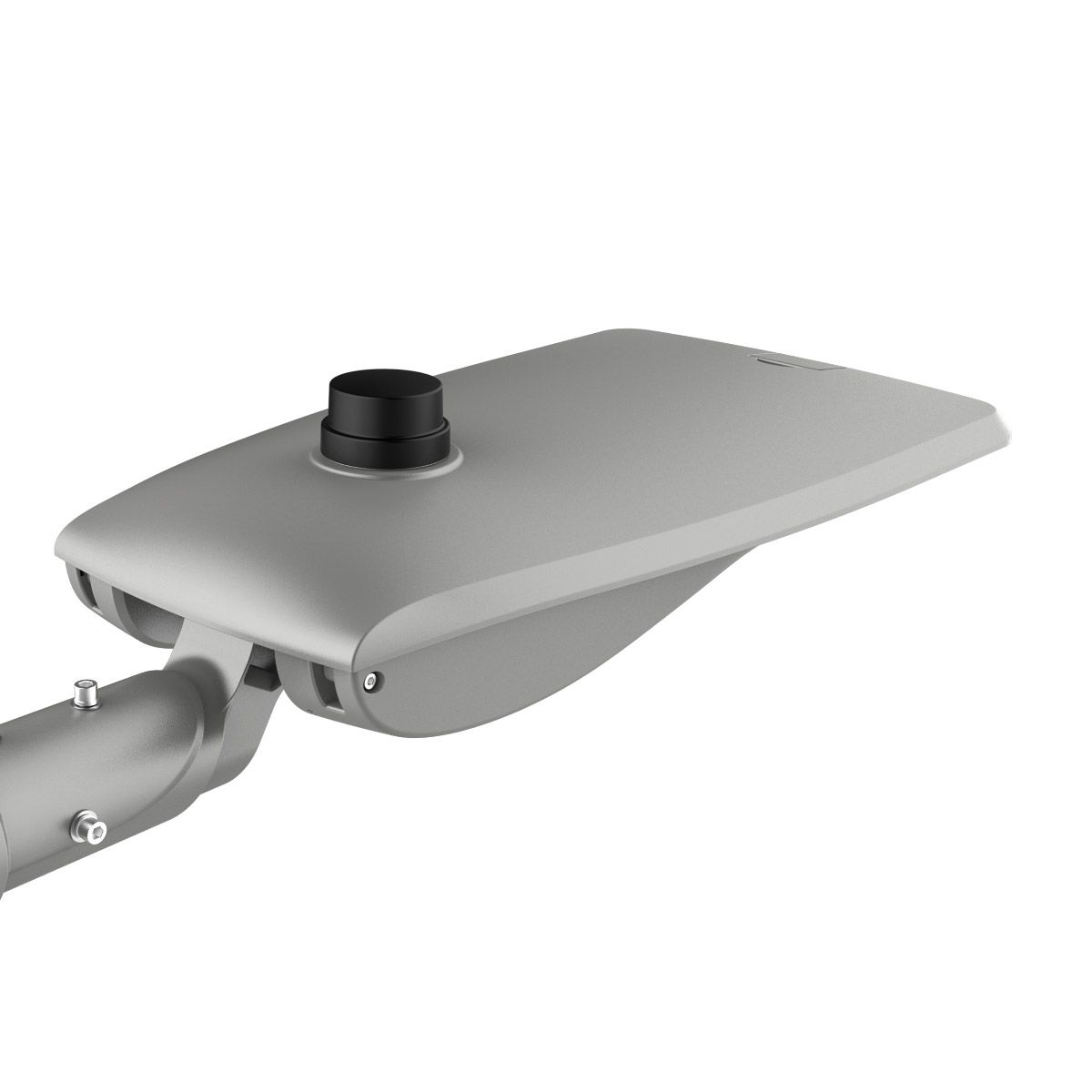 LED Street Light 150W with sleek design and adjustable bracket for mounting on 60 mm round poles.