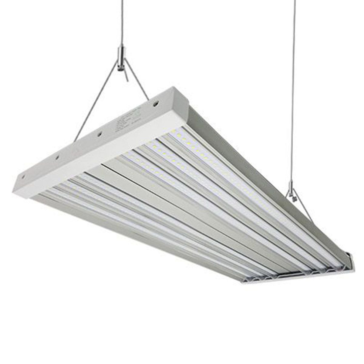 Linear LED High Bay 120W 17,400 lumens industrial light fixture hanging for warehouse or commercial use