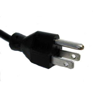 Cord and power plug with waterproof IP65 cable connector suitable for high bays and low bays lighting applications
