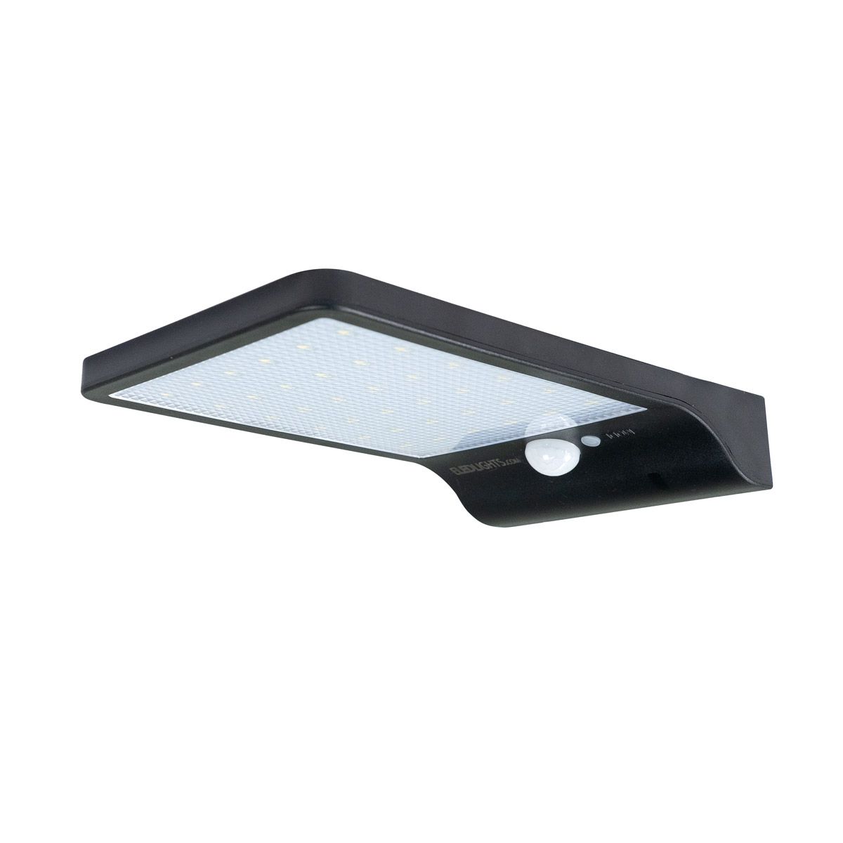 Solar LED Security Motion Light with solar panel and motion sensor for easy outdoor installation and bright illumination