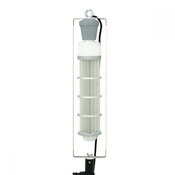Tripod for GUV Corn Light showing metal frame and socket designed for 60W and 80W germicidal UV corn lamps