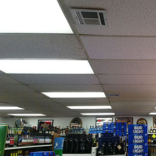 Liquor Store Looks Like New After Upgrading Drop Ceiling Lights to LED