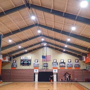 Public School Gymnasium Has "Never Been So Lit Up"