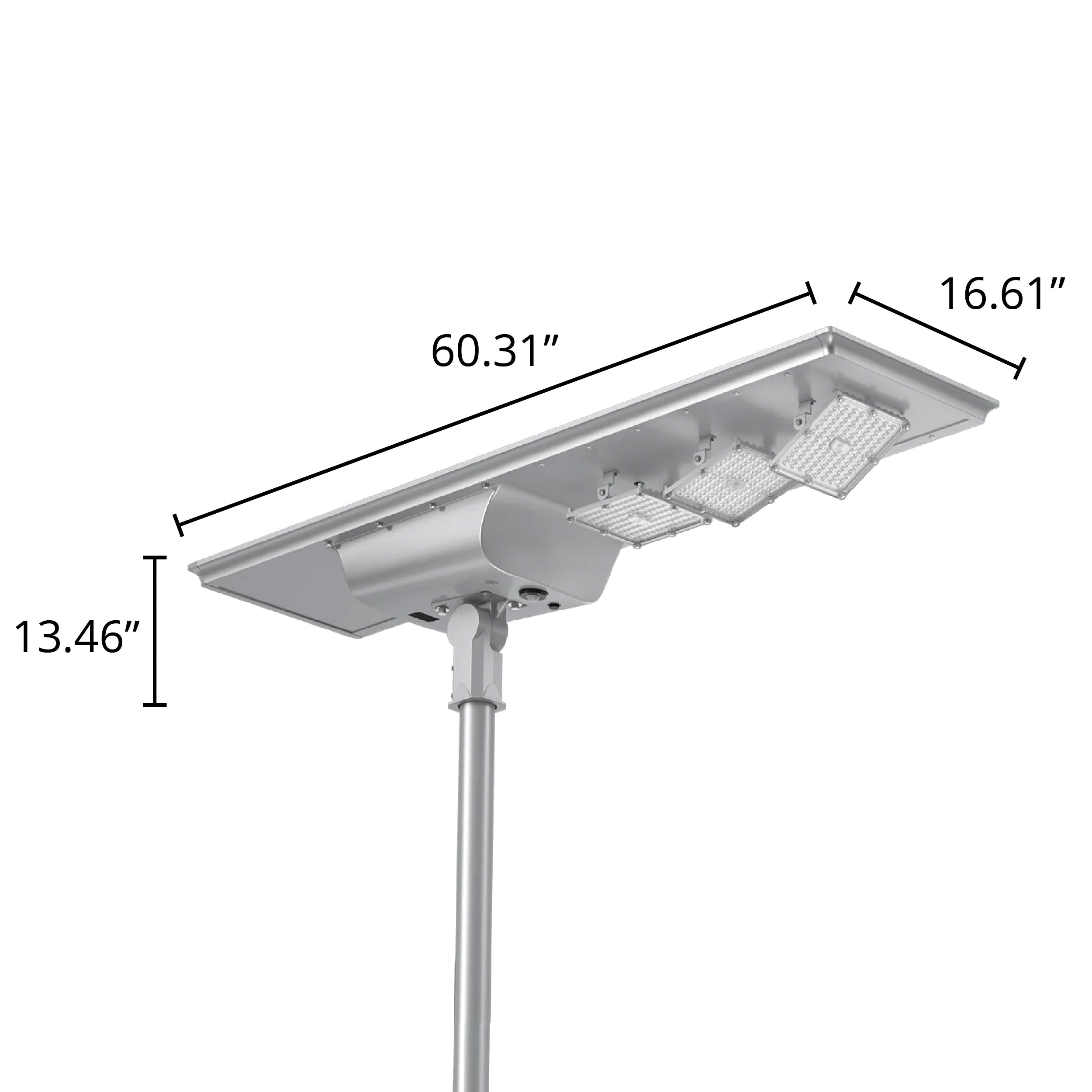 100W Solar LED Area Light with Lens Tilt