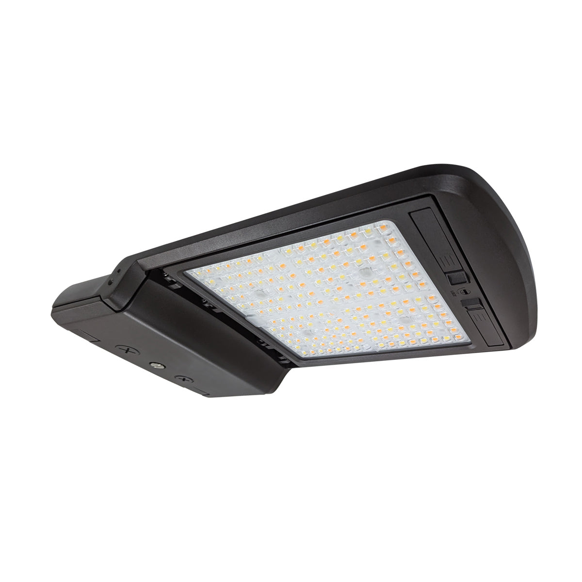 LED Shoebox Area Light - 3 CCT - Swappable Optics - 150/120/100W