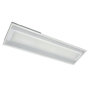 Rectangular ceiling light fixture on a white background