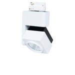 20W Dimmable LED Track Light in white with adjustable orientation and sleek modern design for energy-efficient lighting